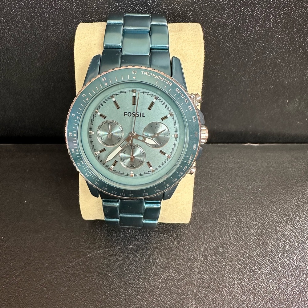 Fossil Teal Chronograph Timepiece
